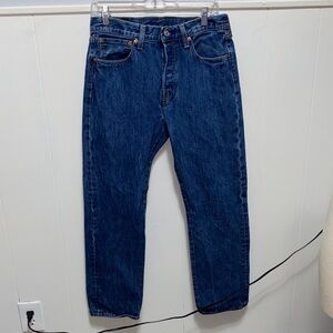 Levi's 501 Button fly Men's Straight Blue Jeans 31X30